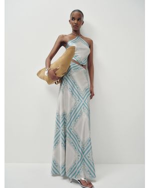 Reformation Effie Silk Two Piece - White