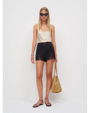 Reformation Fern Satin Short - White