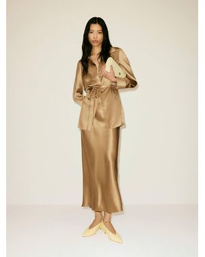 Reformation Camilla Silk Top - Natural