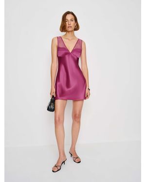 Reformation Robbie Silk Dress - Pink