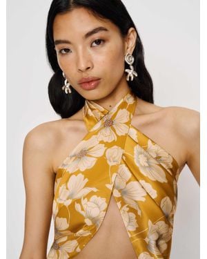 Reformation Silk Scarf - Orange