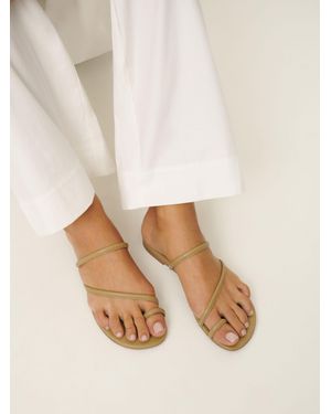 Reformation Ludo Toe Ring Strappy Flat Sandal - Natural