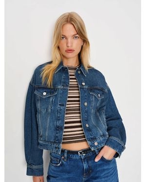 Reformation Rhodes Denim Jacket - Blue