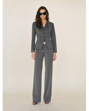 Reformation Vivienne Low Rise Pant - Gray