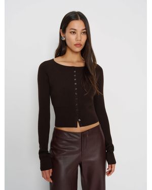 Reformation Meadow Regenerative Merino Cardigan - Black
