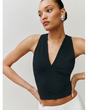 Reformation Bowie Knit Top - Black