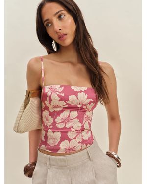 Reformation Overland Silk Top 8 - Pink