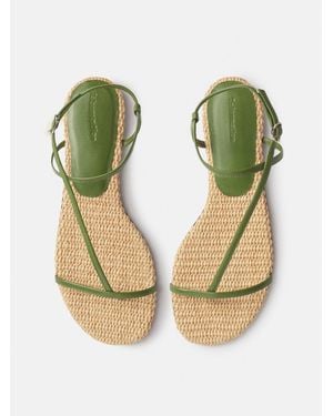 Reformation Pina Flat Sandal - White