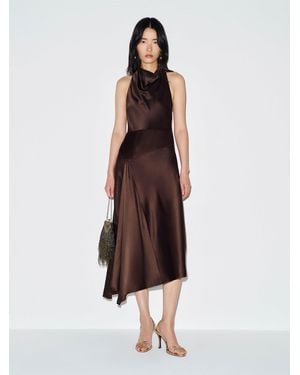 Reformation Emna Silk Dress 0 - Brown