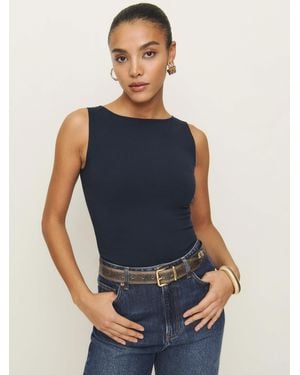 Reformation Dusk Knit Top - Blue
