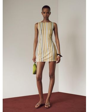 nataly knit dress Reformation Mini Nathalie features an open back and bell sleeves Reformation Nataly Knit Mini Dress