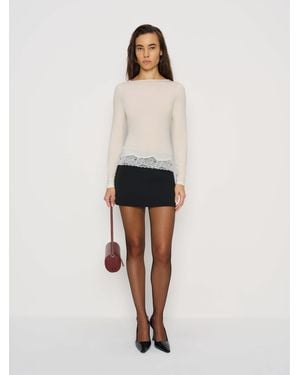 Reformation Hunter Knit Top - Natural
