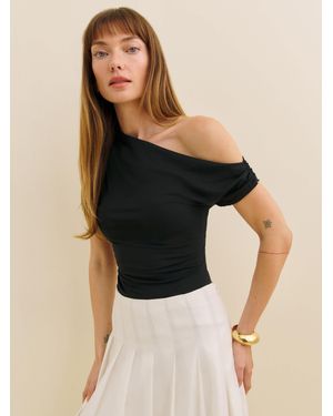 Reformation Belle Knit Top - Black