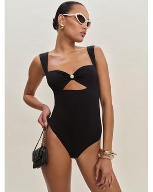 Reformation Valera One Piece Swimsuit - Black