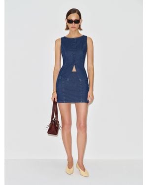 Reformation Lina Denim Two Piece 0 - Blue