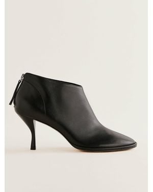 Reformation Slim Skinny Heel Rounded Toe Boots - Black