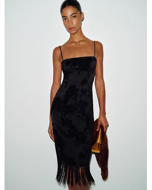Reformation Maribel Dress Burnout Velvet 0 - White