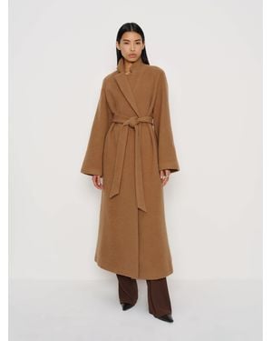 Reformation Tula Oversized Coat - Natural