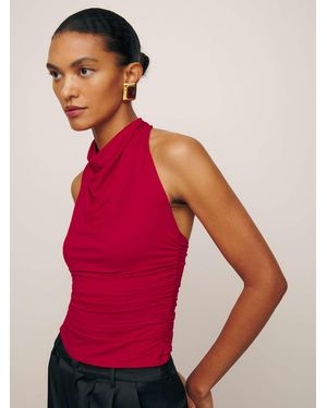 Reformation Enzo Knit Top - Red