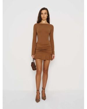 Reformation Brielle Knit Dress - Natural