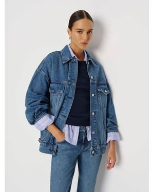 Reformation Brooks Oversized Denim Jacket - Blue