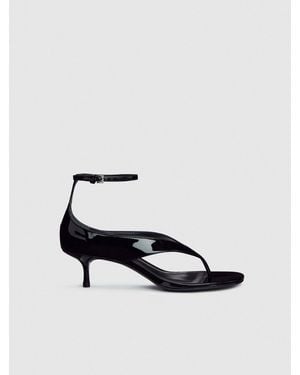 Reformation Stef Heeled Sandal Patent - White