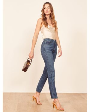 Reformation Stevie Ultra High Rise Jean - Blue