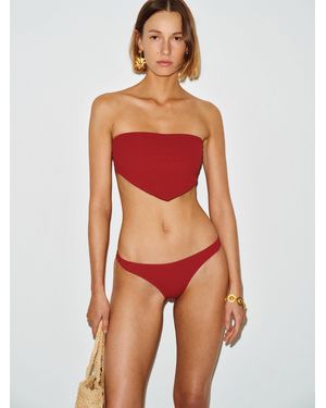 Reformation Amalfi Bikini Top - Red