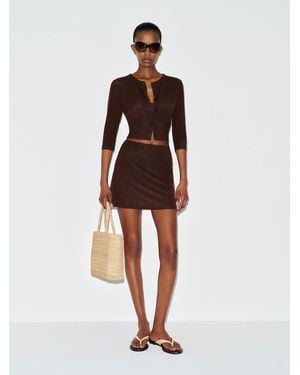 Reformation Ava Knit Three Piece - Brown