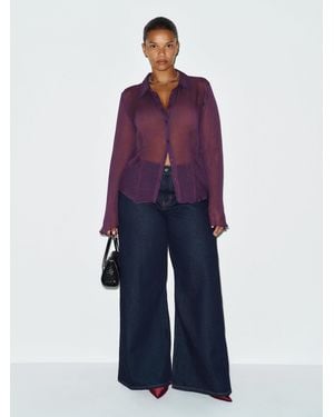 Reformation Thatcher Top Es - Purple