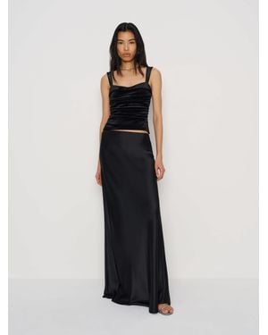 Reformation Trish Knit Top Velvet - White