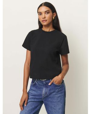 Reformation Relaxed Crewneck Tee - Black
