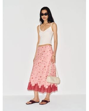 Reformation Carolina Linen Skirt - White