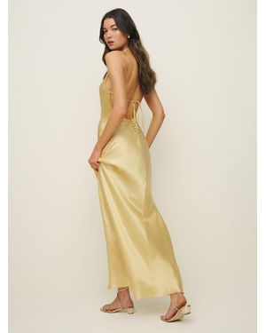 Reformation Jeany Silk Dress - Natural