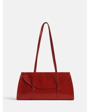 Reformation Elena Shoulder Bag - Red