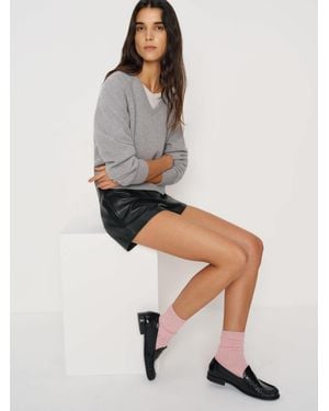 Reformation August Regenerative Merino Socks - Grey