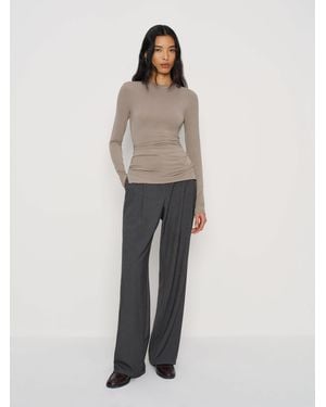 Reformation Charli Knit Top - Grey