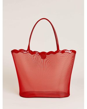 Reformation Isabella Tote Mesh - Red