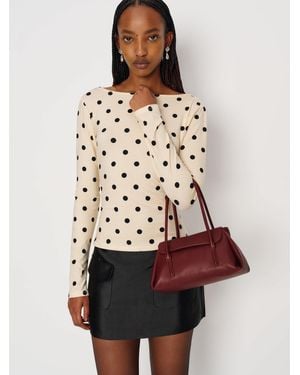 Reformation Small Caterina Top Handle - Natural