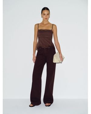 Reformation Apricot Top Lace - White