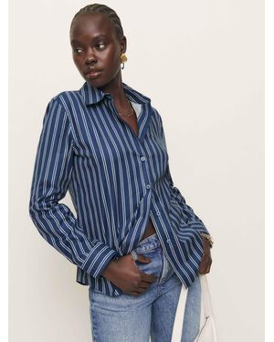 Reformation Alfie Shirt - Blue