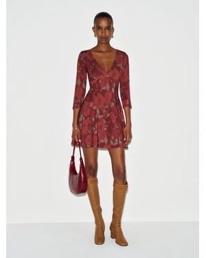 Reformation Beba Knit Dress - Red