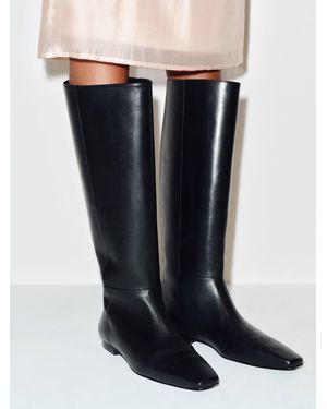 Reformation Remy Flat Knee Boot Leather 5 - Blue
