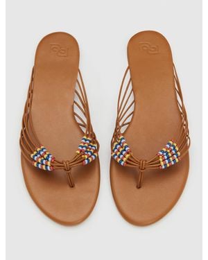Reformation Jessica Flat Thong 5 - Brown