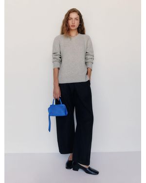 Reformation Sydney Regenerative Wool V-Neck Sweater - White