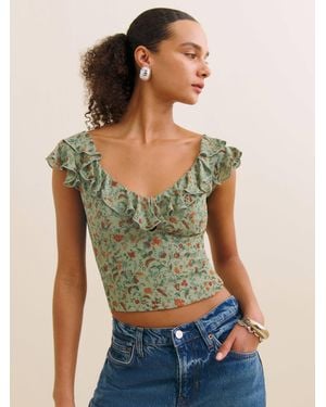 Reformation Cala Top - Green