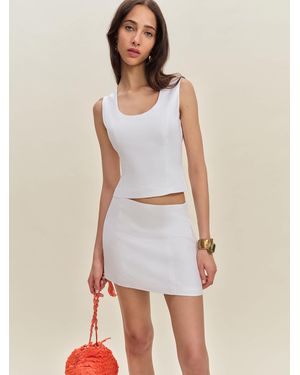 Reformation Lindsey Linen Two Piece 10 - White