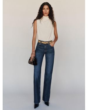 Reformation Loli High Rise Bootcut Jeans Denim - Blue