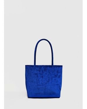 Reformation Velvet Magic Bag Velvet - Blue