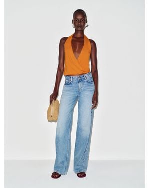 Reformation Lois Knit Top - Blue